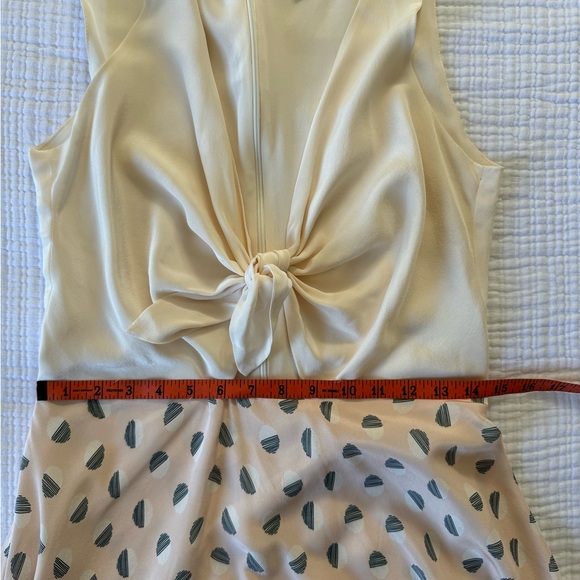Amour Vert Silk Tie Front Dress ASO BlakeLively Preserve- Size Medium - Picture 8 of 10